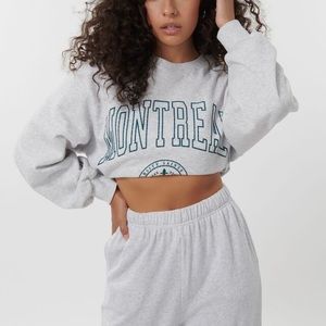 NWT Garage Cropped Crewneck Sweatshirt